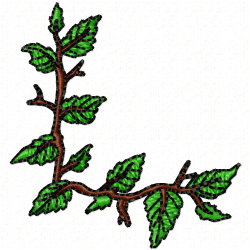 Flowers And Tree Embroidery Design 10